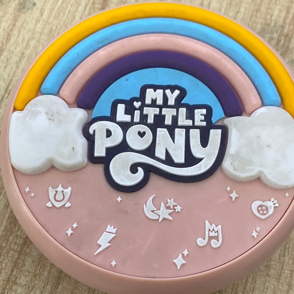 My Little Pony Pink Rainbow Lid Case with Blue & Purple Accents